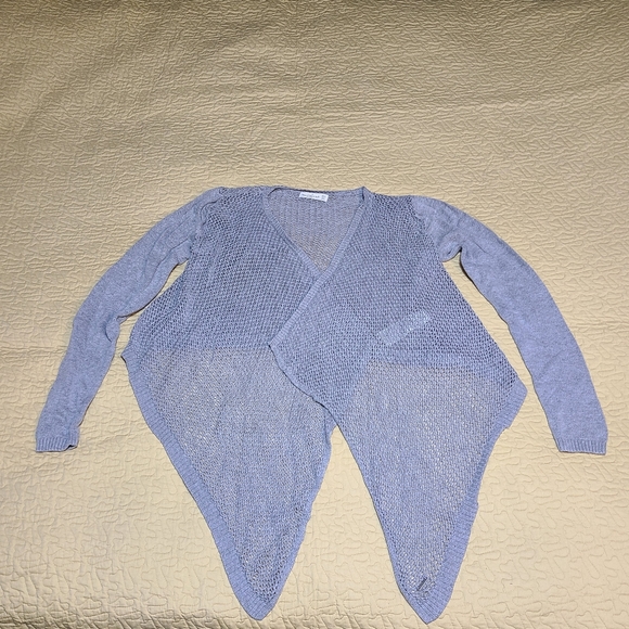 Abercrombie Asymmetrical Cable knit wrap sweater size S/XS - Picture 2 of 7